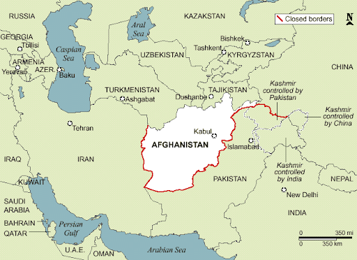 Afghanistan Map Region 