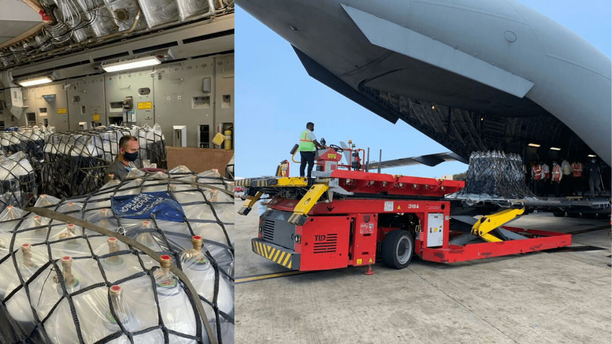 IAF aircraft carrying another 450 oxygen cylinders from UK arrives in Chennai